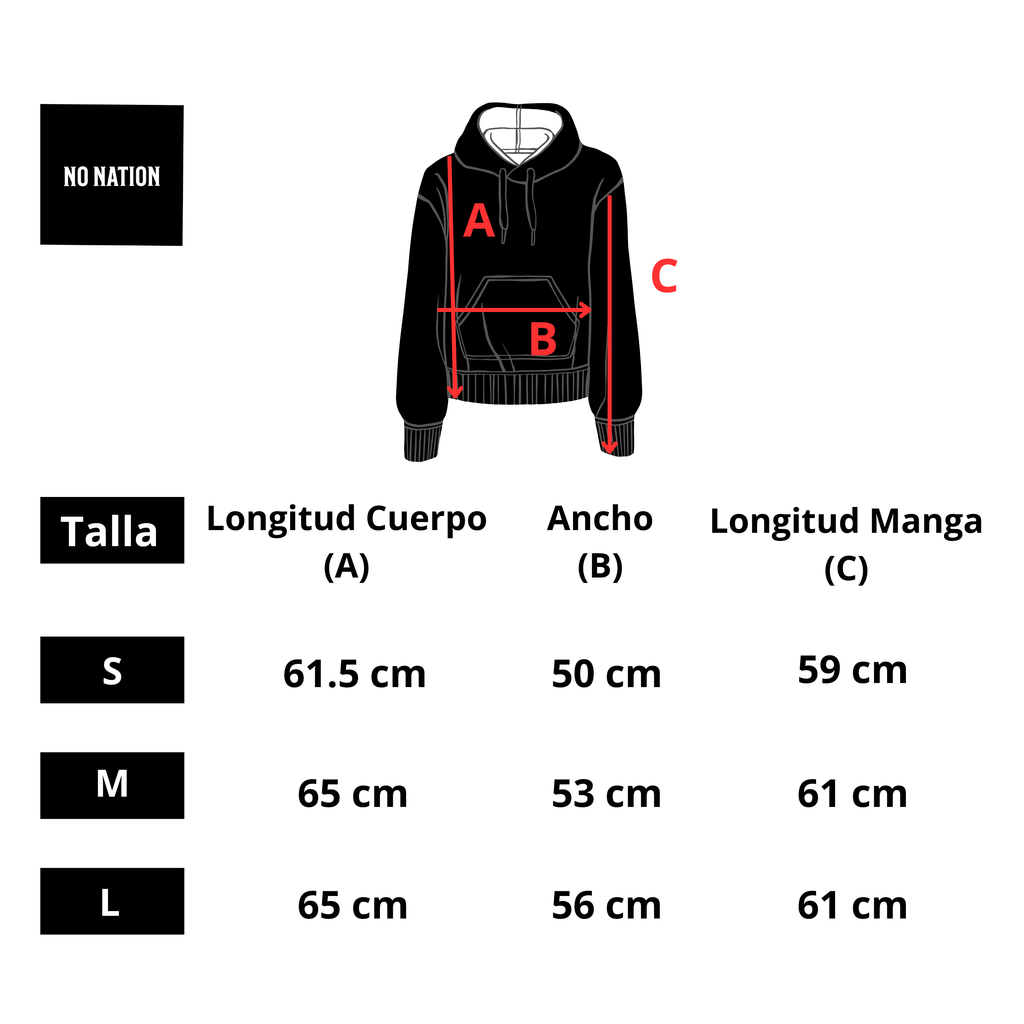 Hoodie Con Estampado No Nation
